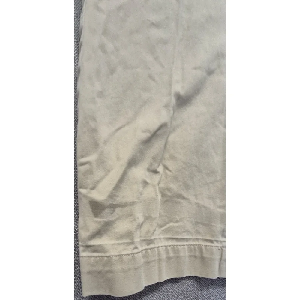 Polo Ralph‎ Lauren men's khaki Preston pants 36x32 flat front 100% Cotton preppy
